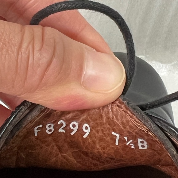 Cole Haan Mens Shoes Black Williams Cap Toe Oxford Leather Vibram Italy 7.5B - Picture 11 of 16